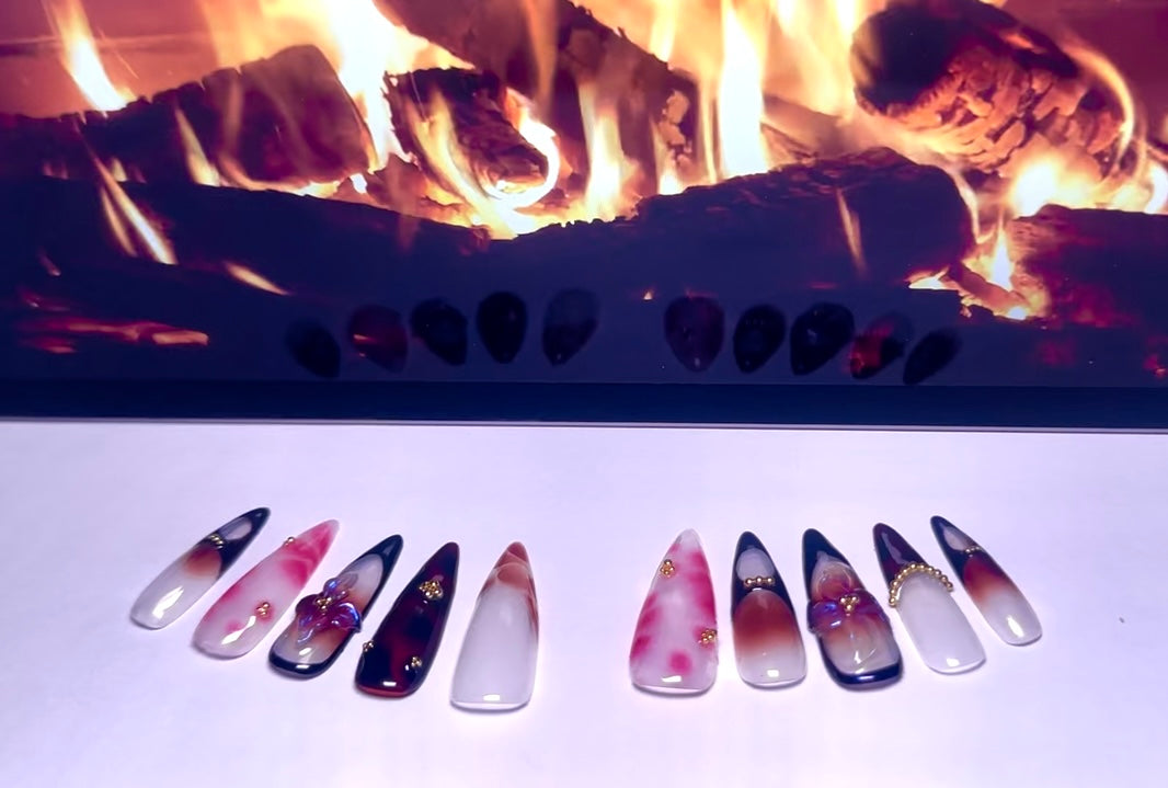 Elegant Bloom Press-On Nails✨